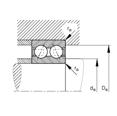 ǽ|S 3308-DA-MA,  DIN 628-3 ˜ʵҪߴ磬pУɷxʷփȦ|  = 45